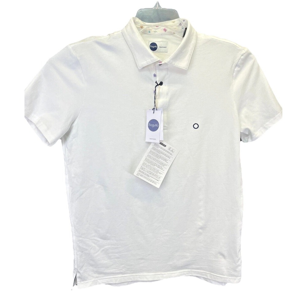 Bagutta Womens Sz Medium White Golf Polo Shirt (S28) NWTs